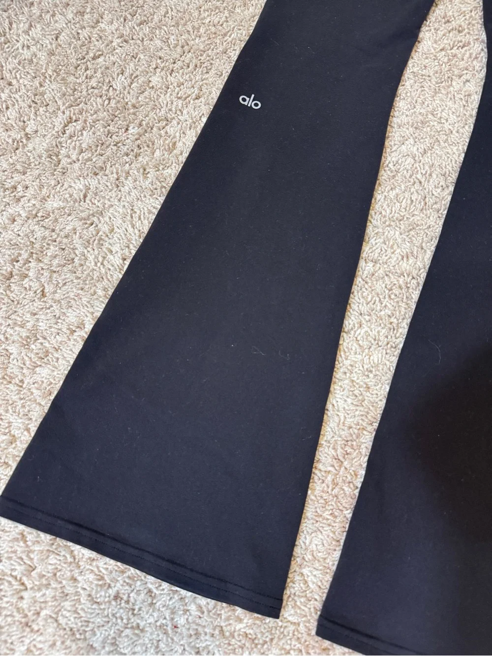 ALO Yoga Black Flared High-Waist Pants Size M